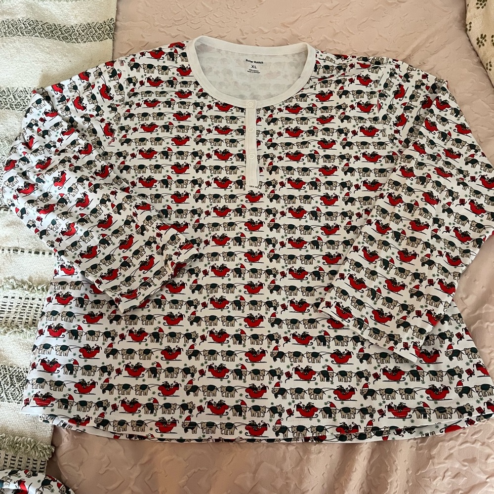 Roller Rabbit Holly Jolly Hathi Pajama Top